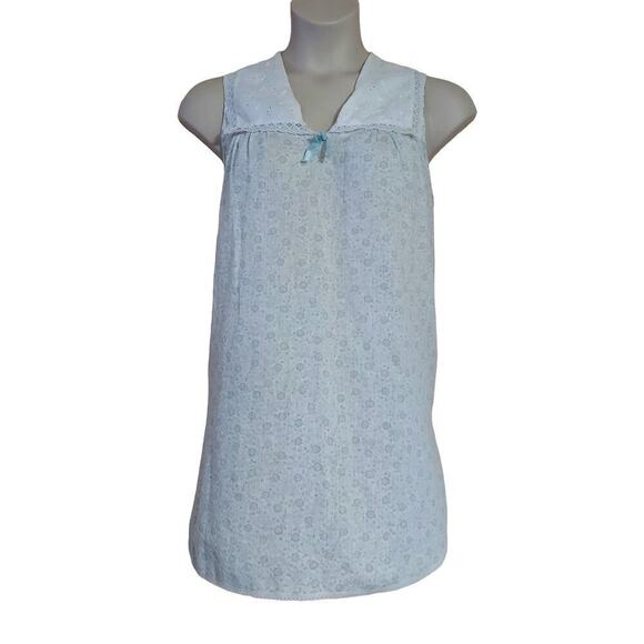 Vandemere Vintage Women's Cottagecore Ditzy Floral Print Sleeveless Nightgown - Picture 1 of 5